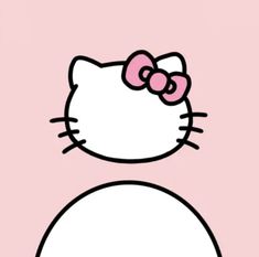 an image of a hello kitty wallpaper on a pink background with the word hello kitty above it