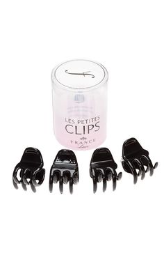 Create fun, modern hairstyles quickly and easily with France Luxe Les Petite Clips Small Dainty Jaw 4-Pack. An inspired alternative to traditional bobby pins, these versatile mini jaw clips securely and comfortably hold back small sections of hair. Constructed from high-quality cellulose acetate, they come in a variety of classic colors. Ideal for all hair types, this set includes four mini jaws.Product Features:- Made in France - Works with most hair types - Crafted from durable cellulose aceta Jaws 4, Cellulose Acetate, Modern Hairstyles, Fashion Pieces, Wellness Products, Beauty Wellness, Wigs Hair Extensions, Hair Tools, Bobby Pins