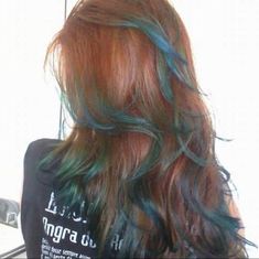 Blue Highlights, Hair Inspiration Color, Cut My Hair, Hair Inspo Color