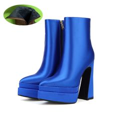 Shipping: Worldwide Express Shipping AvailableDelivery time: 7-15Days Fast ShippingReturns: Fast refund, 100% Money Back Guarantee.Brand Name: LXYQPLYPBoot Type: Modern BootsShaft Material: SatinOutsole Material: RubberUpper Material: SatinOrigin: Mainland ChinaCN: SichuanSeason: WinterInsole Material: Short PlushHeel Type: Strange StyleLining Material: Short PlushBoot Height: ANKLEItem Type: BootsFashion Element: PlatformDepartment Name: AdultToe Shape: Pointed ToeHeel Height: Super High (8cm-u Lisa Coachella, Womens Ankle Boots, Blue Velvet, Platform Shoes, Black Velvet, Rubber Rain Boots, Ankle Boots, High Heels, Womens Sizes