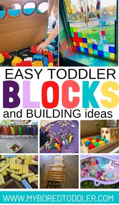 easy toddler blocks and building ideas