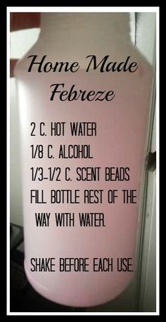 a pink bottle with instructions on how to make homemade ferretze for dogs and cats