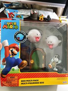 two action figures are in the packaging for mario and luigi's mushroom adventure set