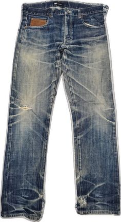 Rugged Pre-washed Cotton Jeans, Distressed Dark Wash Cotton Jeans, Light Wash Cotton Grunge Jeans, Rugged Faded Cotton Bottoms, Distressed Washed Blue Cotton Jeans, Distressed Cotton Jeans In Medium Wash, Distressed Medium Wash Cotton Jeans, Medium Wash Stonewashed Cotton Jeans, Rugged Ripped Cotton Bottoms