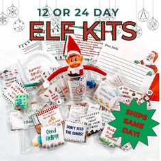 an advertisement for the elf kit is shown