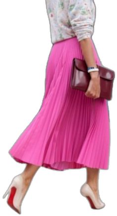 Pleated Long Skirt For Day Out, Pleated Stretch Skirt For Day Out, Casual Party Skirt With Pleated Hem, Stretch Pleated Skirt For Day Out, Summer Day Out Pink Pleated Skirt, Chic Pink Pleated Skirt For Summer, Summer Pink Pleated Skirt For Day Out, Pink Pleated Skirt For Summer Day Out, Summer Pink Pleated Skirt