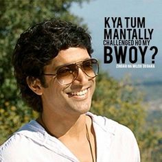 a man wearing sunglasses and smiling with the words, ky tum manitally challenged my bwoy?