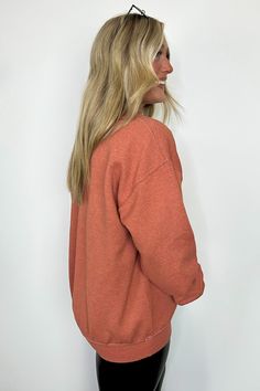 Details: Indulge in cozy comfort with our Pumpkin Spice Everything Graphic Pullover. Made from garment-dyed fabric, this long sleeve sweatshirt boasts an oversized fit and features the playful phrase "You Had Me At Pumpkin Spice Everything". Perfect for any fall enthusiast, you won't be able to resist snuggling up in this top. (Pumpkin spice latte not included.) - "You Had Me at Pumpkin Spice Everything" graphic - Long sleeves Content: 50% COTTON 50% POLYESTER Size + Fit Model is 5'4" and wearin Soft-washed Comfy Long Sleeve Tops, Soft-washed Fleece Sweatshirt For Loungewear, Cozy Relaxed Fit Soft-washed Sweats, Soft-washed Comfortable Long Sleeve Sweater, Comfortable Long Sleeve Hoodie For Leisure, Comfortable Soft-washed Long Sleeve Sweater, Comfortable Long Sleeve Soft-washed Sweater, Fall Cotton Sweater With Soft Texture, Soft Cotton Sweater For Fall