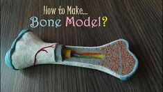 an odd looking object with the words how to make bone model? on it's side