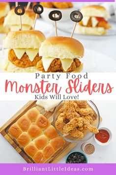 the party food monster sliders kids will love