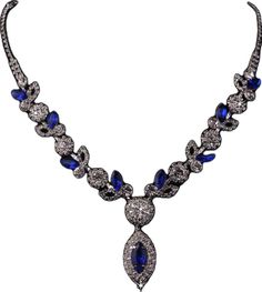 Blue Crystal Rhinestone Necklace For Wedding, Royal Blue Crystal Jewelry For Party, Elegant Blue Rhinestone Necklace For Wedding, Elegant Blue Jewelry Sets With Rhinestones, Elegant Blue Crystal Rhinestone Necklace, Formal Blue Jewelry Sets With Rhinestones, Elegant Blue Rhinestone Necklace With Sparkling Stones, Royal Blue Crystal Jewelry For Wedding, Elegant Blue Rhinestone Necklace For Formal Occasions