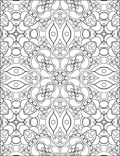 a black and white coloring book page with an intricate design in the middle, on top of