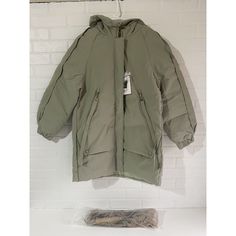 Thanks For Shopping Our Store! Please Ask Any Questions You May Have! Oversized Hooded Parka For Outdoor, Solid Color Fall Puffer Jacket With Drawstring Hood, Oversized Khaki Hooded Parka, Oversized Hooded Parka For Outdoor Activities, Hooded Puffer Jacket With Drawstring For Cold Weather, Hooded Puffer Jacket For Spring, Oversized Hooded Outerwear For Outdoor Activities, Khaki Puffer Jacket With Pockets For Cold Weather, Spring Hooded Puffer Parka