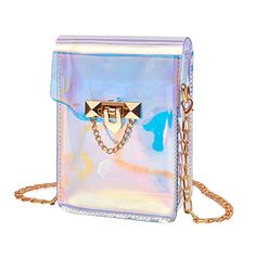 Holographic products are a new trend these days and so is this Holographic clear shoulder handbag. The bag is of compact size but easily accommodates a cell phone, wallet, sunglasses, and a couple of cosmetic products that you need to carry along when you go out for a couple of hours.

Because of its design, it is not only restricted to women but, anyone with a love for holographic deserves this bag. Though the bag is clear, the holographic effect makes it glow and reflect rainbow colors in the Transparent Purse, Holographic Fashion, Kavu Rope Bag, Soft Leather Tote, Waterproof Tote, Rope Bag, Handbag For Women, Cross Body Purse, Mini Crossbody Bag