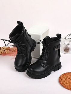 Girls' Winter Boots For Big Kids, Round Toe Boots For Children, Princess Boots Black Stylish,Daily        Kids Shoes, size features are:Bust: ,Length: ,Sleeve Length: Princess Boots, Black Chunky Boots, Round Toe Boots, Girls Winter Boots, Rounded Toe Boots, Toe Boots, Chunky Boots, Kids Boots, Short Boots