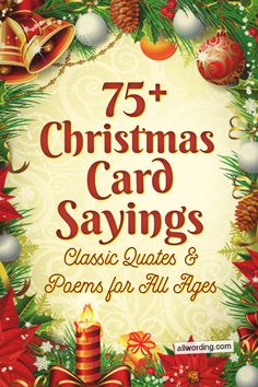 75 christmas card sayings and poem for all ages