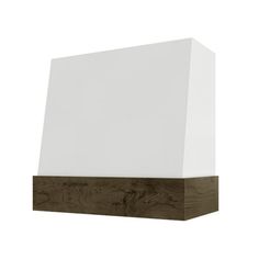 a white and brown wooden block on a white background