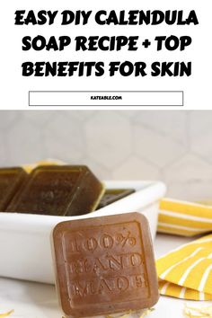 Looking for a natural way to care for your skin? This easy DIY Calendula Soap recipe is perfect for creating a gentle, soothing bar of soap packed with top benefits for your skin. Calendula is known for its calming and healing properties, making it ideal for sensitive skin, dry patches, and even minor skin irritations. This homemade soap is not only great for your skin but also simple to make with just a few ingredients. Whether you're into natural skincare, homemade beauty products, or looking for a new soap recipe, this Calendula Soap is a must-try! Don’t miss out on the amazing benefits of using calendula in your daily skincare routine. Perfect for anyone wanting to make their own luxurious, skin-loving soap. Skincare Homemade, Flowers Recipes, Calendula Soap, Diy Bug Spray, Shower Melts, Soap Benefits, Edible Flowers Recipes, Diy Essential Oil Recipes