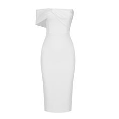 Bodycon Clothes, Bodycon Outfits, Dress 2022, One Shoulder Midi Dress, Club Party, White Midi Dress, Celebrity Dresses, Bandage Dress, Hip Length