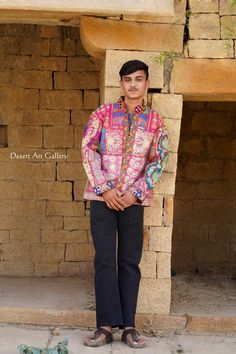 UNISEX Patchwork Desert  Style Jacket One Of A Kind / Party Jacket / Banjara Jacket/ Boho Jacket Beautiful Handmade Recycle Patchwork Jacket Made From Collected Piece Of Sari and Wedding Dress  Of Various Caste People Of Desert Village All Fabric Is Collected And Given New Birth To The Unused Cloth This Fabric have There Own Stories . The Design Is Specially Design By Desert Art Gallery For Wearing This Special Art On Some Special Occasions .   * Measurement    Length     :- 27 inch    Chest Festive Patchwork Outerwear For Festivals, Traditional Long Sleeve Outerwear For Party, Festive Patchwork Long Sleeve Outerwear, Long Sleeve Outerwear For Festivals And Parties, Festive Long Sleeve Patchwork Outerwear, Festive Long Sleeve Outerwear With Mirror Work, Festive Multicolor Long Sleeve Outerwear, Festival Long Sleeve Outerwear For Parties, Festive Long Sleeve Multicolor Outerwear