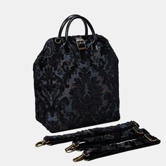 Ebay Reinstatement, Traditional Carpet, Carpet Pattern, Black Laptop, Large Travel Bag, Work Tote Bag, Burnout Velvet, Dark Style, Carpet Bag