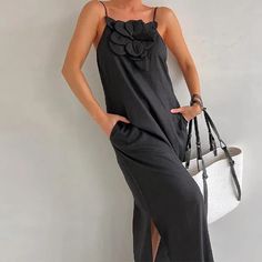 Casual Ankle-length Summer Dresses, Elegant Spring Beach Maxi Dress, Elegant Maxi Length Sundress For Beach Season, Elegant Maxi Sundress For Beach Season, Elegant Spring Ankle-length Maxi Dress, Elegant Backless Maxi Dress For Vacation, Casual Flowy Floor-length Maxi Dress, Casual Floor-length Maxi Dress For Beach Season, Casual Floor-length Maxi Dress For Vacation