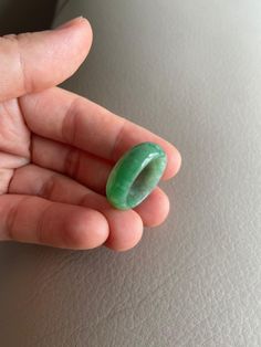 🌈 US 7 3/4 Jadeite Jade Ring, Light Green 🌷 Untreated Natural Jadeite Jade/ Grade A Jade 🌷 Certified : YES 🌷 Jade from Myanmar/ Burma 🌷 Width & Thickness : 7.5mm & 2.9mm 🌷 Sizing Ring : US7 3/4 🌷 Color : Light Green 🌷 Free standard shipping from Hong Kong with tracking included 🌷 Take approximately 7-21 days to arrive worldwide Green Natural Stones Ring, Green Rings With Natural Stones, Green Carved Rings For Anniversary, Anniversary Green Natural Gemstones, Green Jade Round Band Jewelry, Green Oval Agate Rings, Green Agate Oval Rings, Green Jade Rings With Natural Stones, Handmade Green Jade Rings