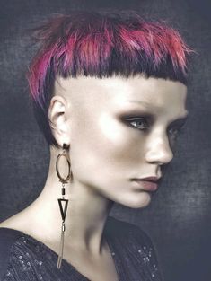 Color Block Hair, Crop Hair, Editorial Hair, Hairstyle Gallery, Short Black Hairstyles, Black Hairstyles, Undercut Hairstyles