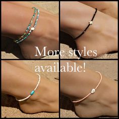 Turquoise Anklet, Jewelry Anklets, Beach Wedding Jewelry, Seashell Bracelet, Beaded Braclets, Jewelry For Wedding, Anklets For Women, Beautiful Anklet, Foot Bracelet