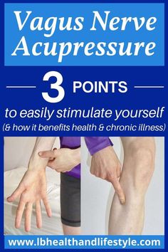 3 acupressure points, which can quickly & easily be performed by yourself at home, to activate the vagus nerve. Vagus Nerve Damage, Pressure Point Therapy, The Vagus Nerve, Increase Heart Rate, Acupressure Points