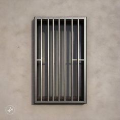 a window with bars on the side of it