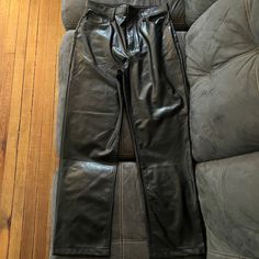 Size 31. Never Worn. Great Condition Black Retro Fall Pants, 90s Black Straight Leg Pants, Black Straight Leg 90s Pants, Retro Black Bottoms For Night Out, Chic Fitted Pants For Streetwear, 90s Style Fitted Black Pants, Retro Black High-waisted Pants, Retro Black Bottoms For Workwear, Retro Black Bottoms For Work