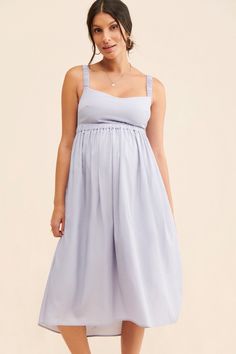 Rent Maternity Isabella Midi Dress from Nuuly. Pick 6 items for $98/month. Free shipping + returns. Chic Maternity Dress With Empire Waist, Elegant Sleeveless Summer Maternity Dress, Chic Maternity Midi Dress, Chic Sleeveless Maternity Midi Dress, Chic Summer Maternity Midi Dress, Chic Summer Maternity Dress, Elegant Maternity Summer Dresses, Maternity Dresses With Fitted Bodice, Maternity One Piece