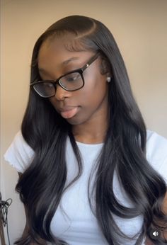 Side Part Sew In No Edges, Middle Part Traditional Sew In Straight, Side Part Clip In Black Women, Sew Im With Leave Out, Side Part No Edges, Side Part Straight Sew In, Side Part Jet Black Wig, 16 Inch Sew In, Sew In With Side Part