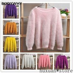 Material:Rabbit fur and mink cashmere blend,bushy and soft Notice: The fur is real rabbit fur, maybe caused fur shedding, please know that.   Size: S:Chest circumference 84cm(33.07inch), elastic from 84-92cm ,  Clothes length 56cm(22.05inch),    sleeve length 56cm(22.05inch) M:Chest circumference 88cm(34.65inch), elastic from 88-96cm  , clothes length 57cm(22.44inch),    sleeve length 57cm(22.44inch) L:Chest circumference 92cm(36.22inch),   elastic from 92-100cm , clothes length 58cm(22.83inch), Slim Blouse, Polka Dot Cardigan, Fur Clothing, Fashion Slippers, Round Neck Sweater, Warm Sweater, Womens Winter, Round Neck Sweaters, Knitted Poncho