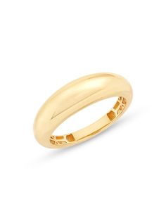 14K Yellow Gold Small Dome Ring Ring Inspo, Dome Ring, Domed Ring, Saks Fifth, Saks Fifth Avenue, On Sale, Yellow Gold, My Style, Wardrobe