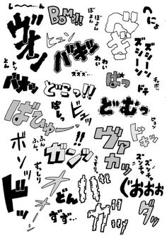 black and white photograph of various type of graffiti written in different languages, including letters