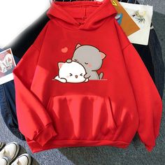 Autumn Bubu Dudu Printed Hoodies Men Woman Streetwear Hoodie Hooded Sweatshirts Pullovers Harajuku