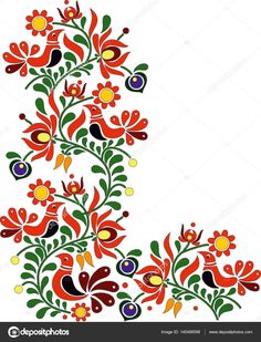 an artistic floral design with colorful flowers and leaves on white background stock photo - 5197