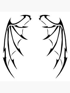 an image of a dragon's wings on a white background