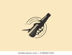 a logo for a wine company with a bottle and corkscrews on it