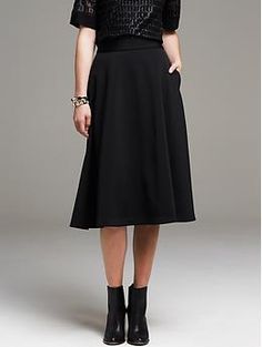 Black Midi Skirt Black Midi Skirt, Black Midi, Dress Shirts, Banana Republic, High Waisted Skirt, Midi Skirt, Skirt, Fabric, Clothes