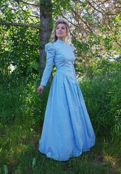 726 Victorian Dickens Style Cotton Dress - Etsy Classic Fitted Long Sleeve Prairie Dress, Cotton Prairie Dress For Daywear, Fitted Long Sleeve Cotton Prairie Dress, Cotton Long Sleeve Prairie Dress, Fitted Cotton Prairie Dress For Daywear, Fall Victorian Long Sleeve Cotton Dress, Cotton Victorian Long Sleeve Dress For Fall, Long Sleeve Cotton Victorian Dress For Fall, Fitted Cotton Modest Dress