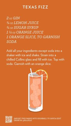 the grapefruit cocktail recipe is shown in an orange and white poster with text