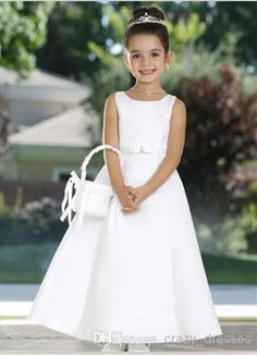 http://www.dhgate.com/product/custom-flower-girl-dresses-white-stain-ball/209649614.html Liz Dress, Cheap Flower Girl Dresses, Flower Girl Hairstyles, Flower Girl Dresses Tulle, Communion Dresses