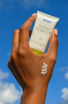 What it is: A luxurious formula that protects and nurtures hands with broad-spectrum SPF 40 sunscreen, powerful antioxidants and skin-supporting oils.What it does: This broad-spectrum SPF 40 hand cream delivers major nourishment and hydration to skin thanks to antioxidants and natural oils in the formula. Its reef-safe formula is free of octinoxate.How to use: Apply generously and evenly 15 minutes before sun exposure. Reapply at least every two hours. Style Name:Supergoop! Handscreen Spf 40 Sun Ugc Sunscreen, Hand Sunscreen, Cosmetics Photoshoot, 2023 Photoshoot, Sunscreen Packaging, Moisturizing Hand Cream, Content Studio, Skincare Products Photography, Summer Skincare