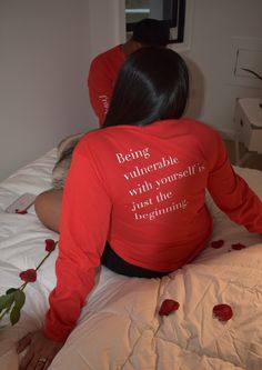 Loving Others, Red Crewneck, Black Love Couples, Want To Be Loved, Loving Yourself, You Are Worthy, Love Others, To Be Loved, Dope Outfits