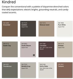 sherwin williams 2025 color trends collection - kindred 2025 Color Trends, Paint Color Trends, Top Paint Colors, Sherwin Williams Paint, Outside Paint, Dark Paint Colors, Paint Trends, Front Door Paint Colors, New Paint Colors