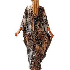 Orange Print Long Kinimo Beachwear Casual Cover-up For Summer Beach Outings, Casual Cover-up For Summer Beach Season, Casual Cover-up For Summer Vacation, Casual Cover-up For Summer Outings And Beach Season, Casual Beach Season Cover-up For Summer Outings, Multicolor Oversized Casual Cover-up, Casual Oversized Multicolor Cover-up, Oversized Fall Cover-up For Vacation, Casual Long Sleeve Cover-up For Resort Season