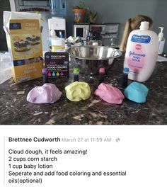 the ingredients to make homemade cupcakes are displayed in front of a counter top